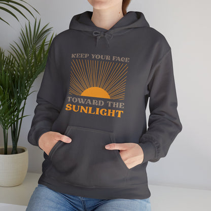 Keep Your Face Toward the Sunlight | Unisex Hooded Sweatshirt
