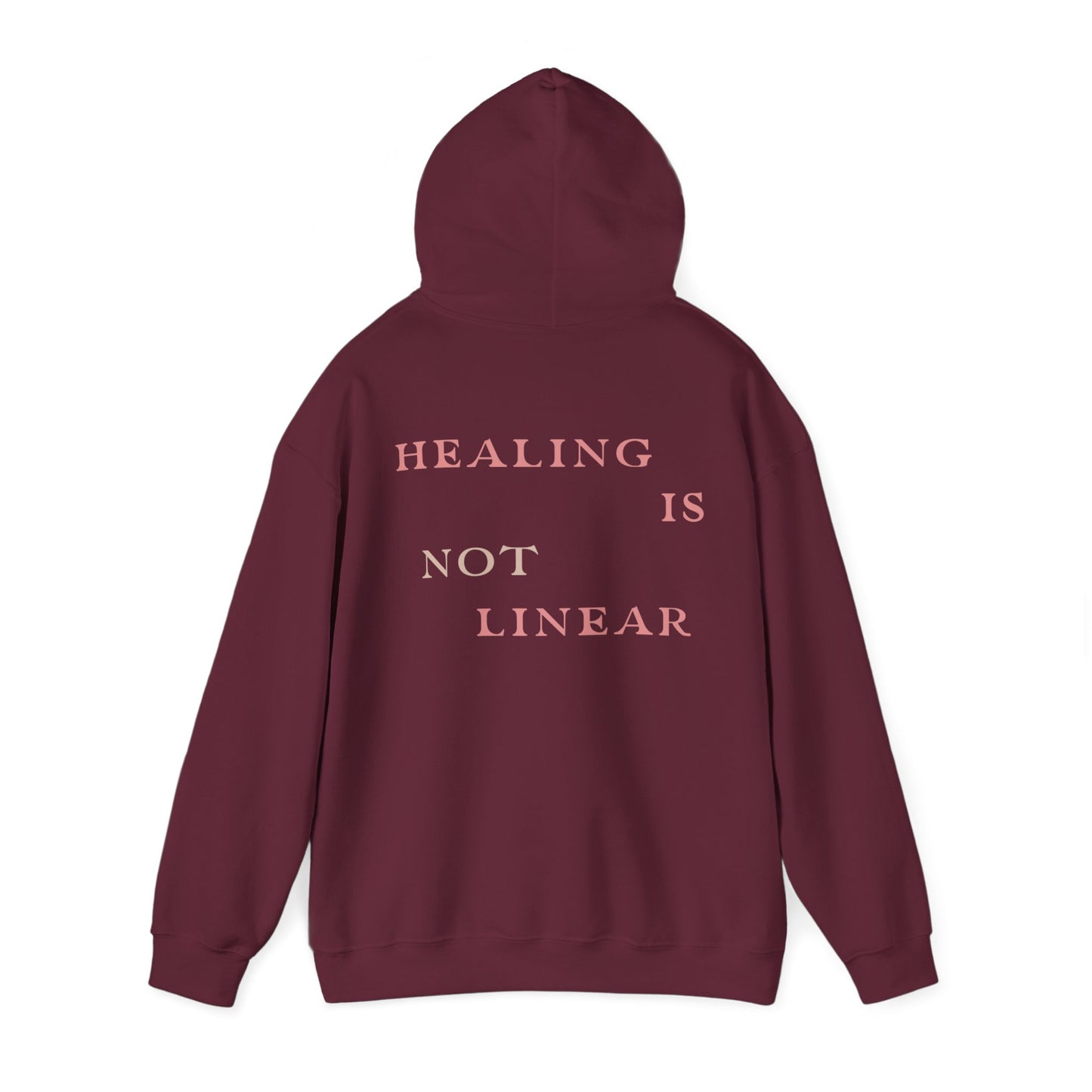 Healing is Not Linear – Brain Aneurysm Warrior | Unisex Hooded Sweatshirt