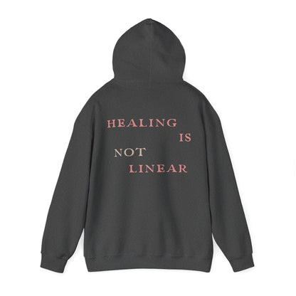 Healing is Not Linear – Stroke Recovery Warrior | Unisex Hooded Sweatshirt