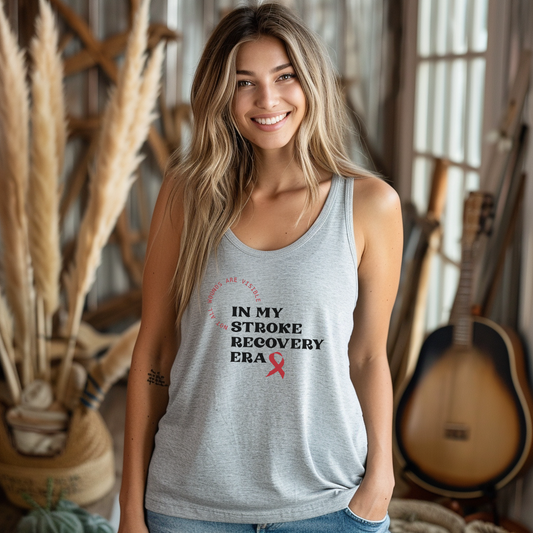 In my Stroke Recovery Era – Not all Wounds are Visible | Women's Racerback Tank